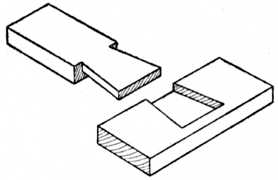 Fig. 38.Stopped Dovetail
    Halving.