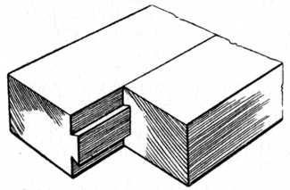 Fig. 102.Joint with Single Dovetail Tongue and Groove.