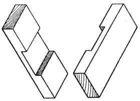 Fig. 39.Cross Halving Joint.