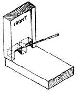 Fig. 278.Marking Pins on Drawer Side.