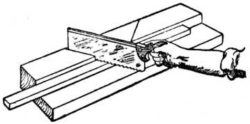 Fig. 324.Sawing Block for Mitreing.