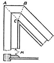 Fig. 330.Wide
    Mitred Moulding.