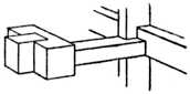 Fig. 378.Placing the Key
    Piece to overlap end projection
    of Central Bar.