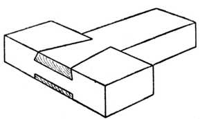 Fig. 382.Dovetail Puzzle. The Finished Joint.